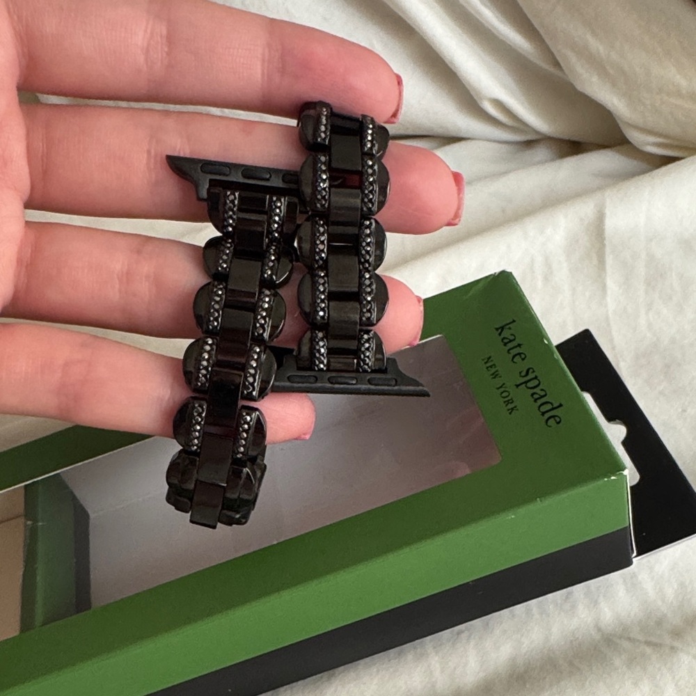 kate spade black link Apple Watch band